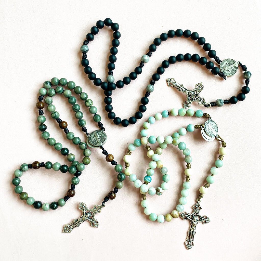 Columba | Traditional Gemstone Rosary - Image 11