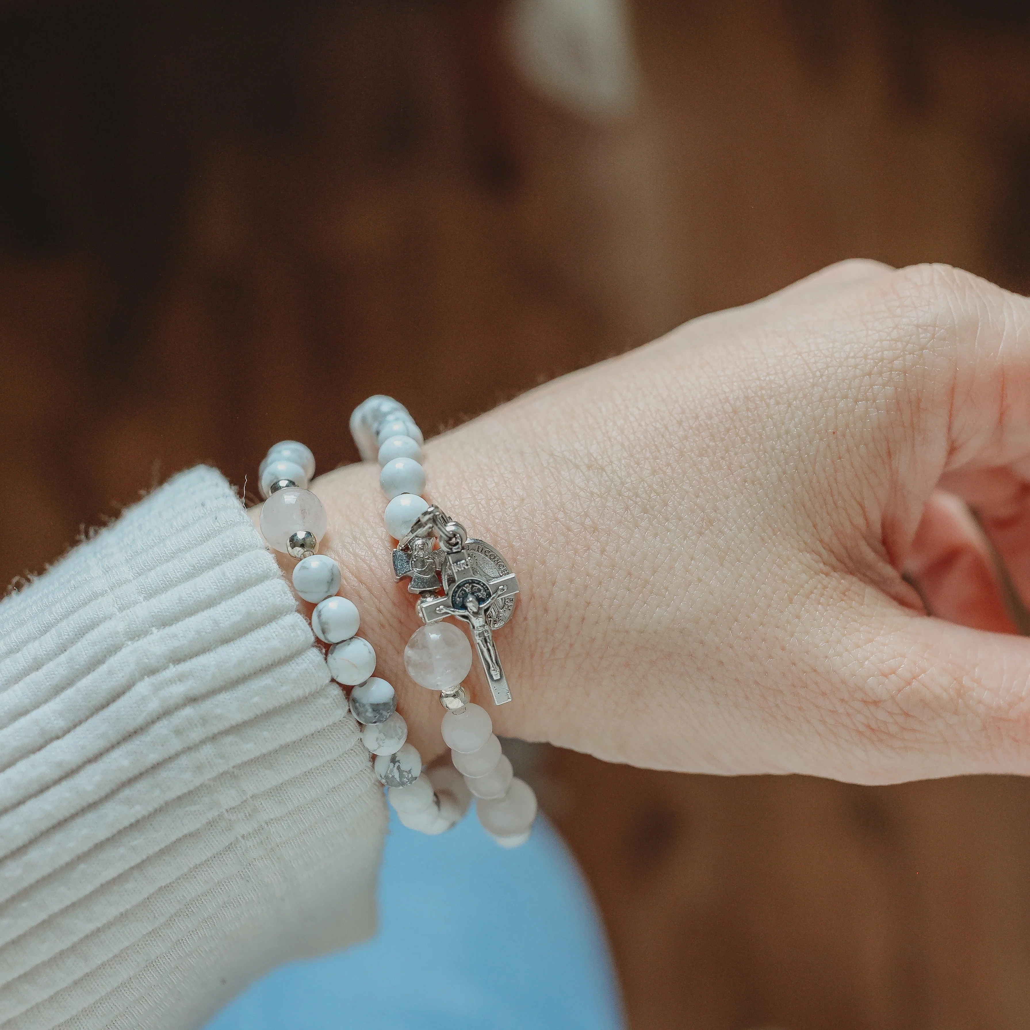 Glory | Stretch & Wrap Rosary Bracelet - Image 4