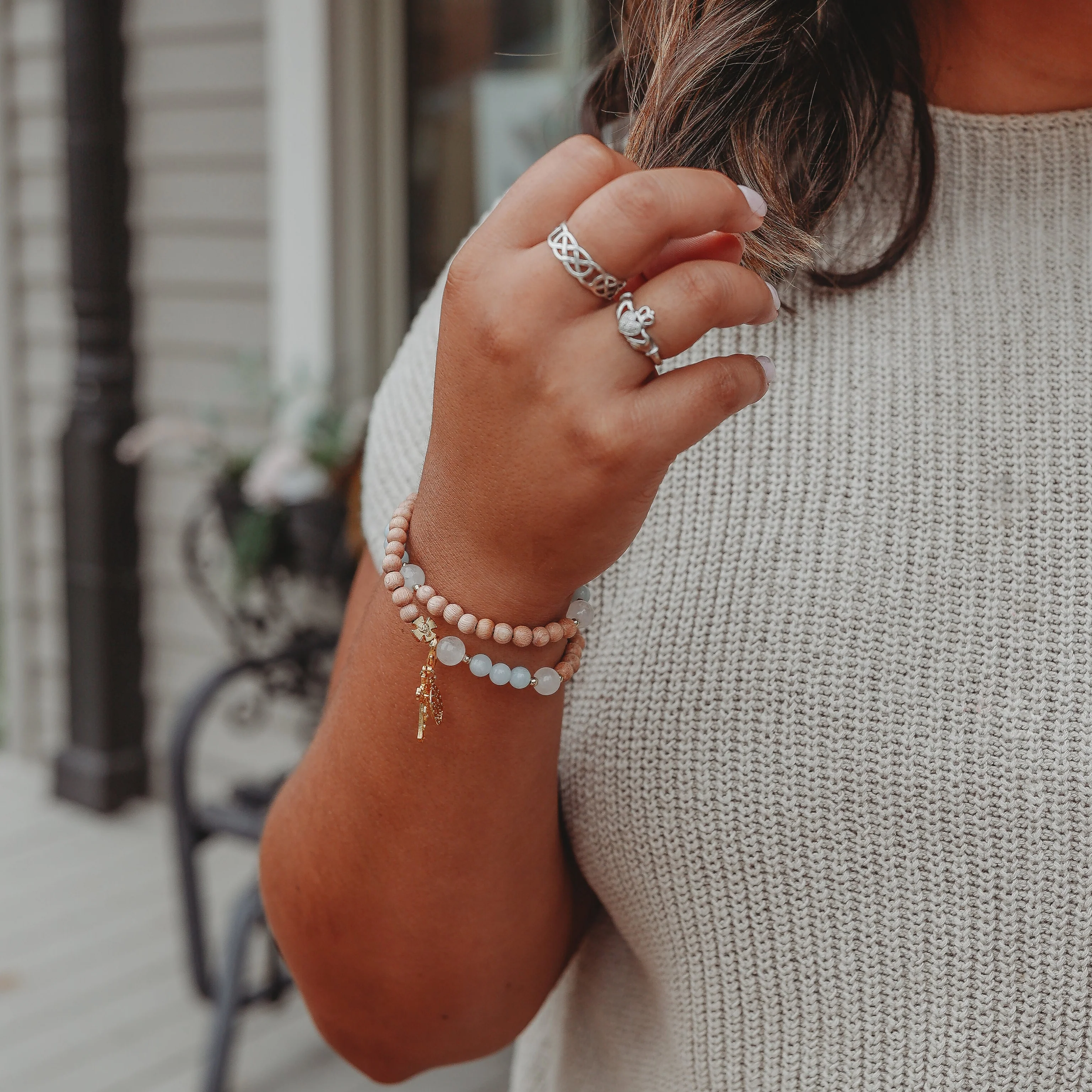The Assumption | Stretch & Wrap Rosary Bracelet - Image 3