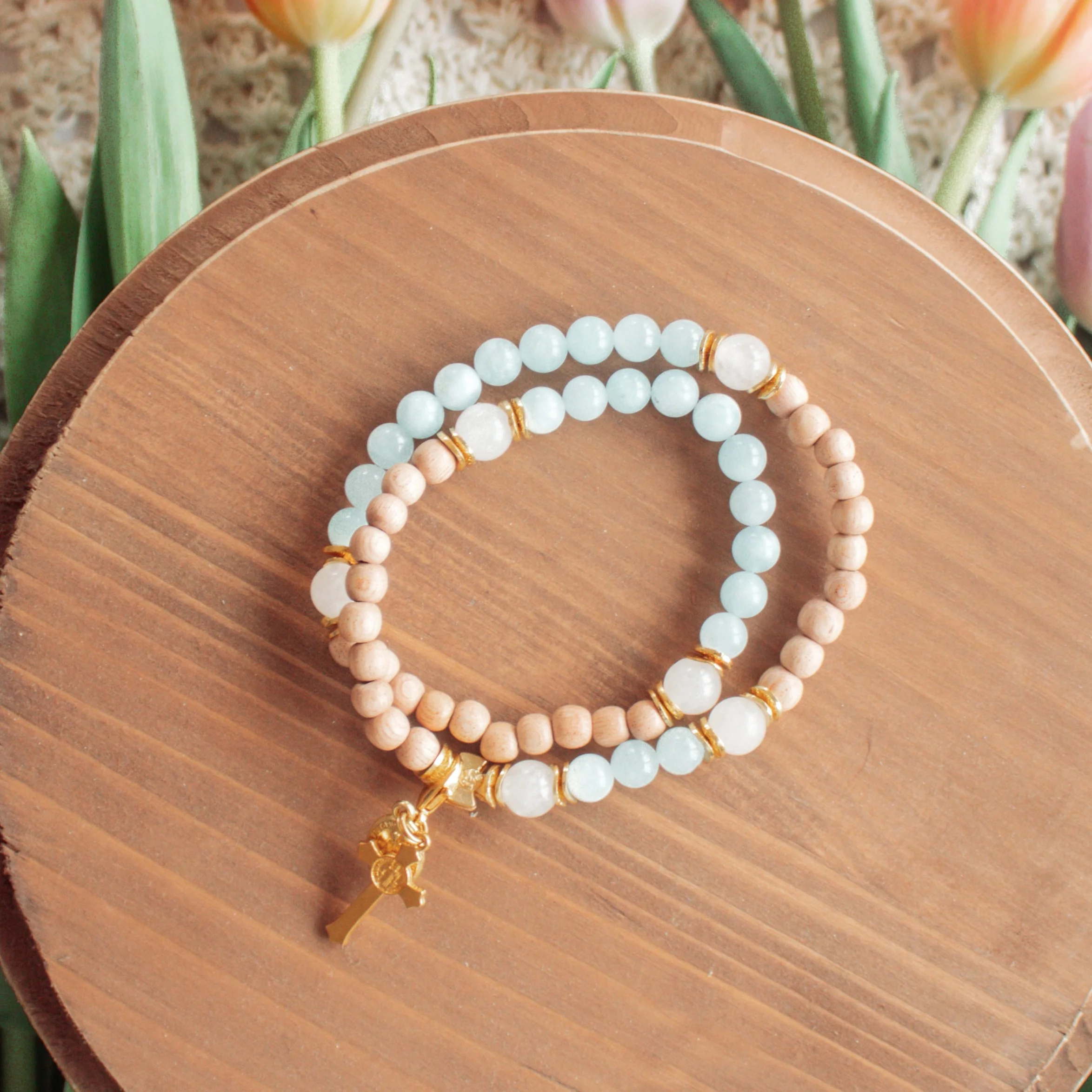 The Assumption | Stretch & Wrap Rosary Bracelet - Image 4